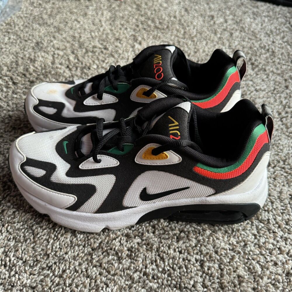 Nike Air Max 200 Rasta Boys Size 6Y Black Athletic Shoes Sneakers AT5627-100